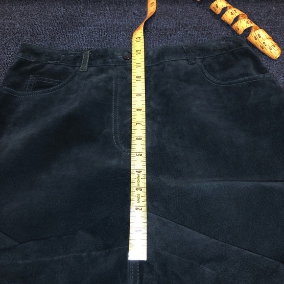 Bushwacker Black Genuine Leather Dress Pants Size 10 - Picture 8 of 9